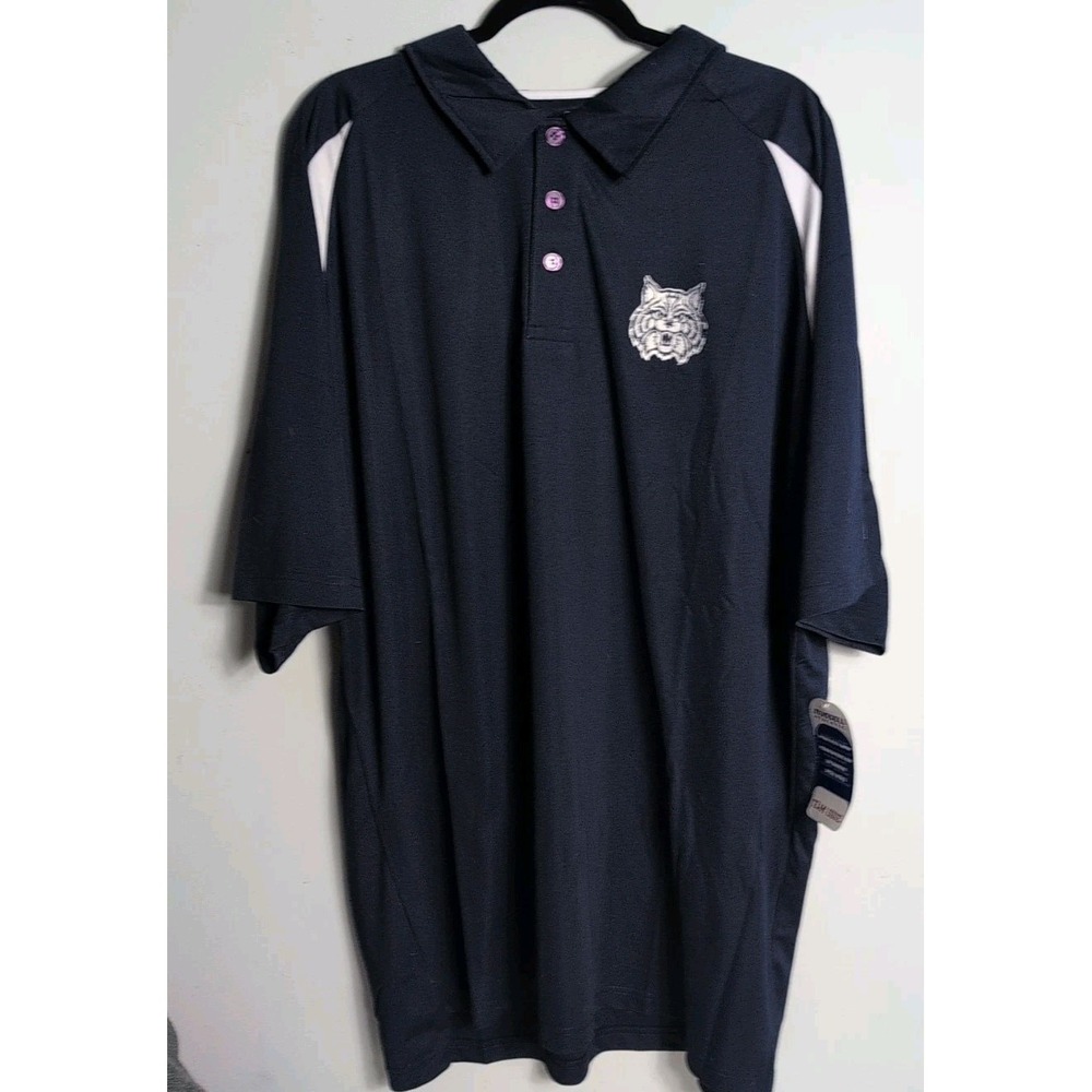 NWT Russell Athletic Arizona Wildcats Team Issue Polo Shirt Navy 3XT Big & Tall